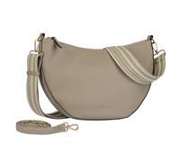 Umhängetasche GABOR "Linda Summer", Damen, Gr. B/H/T: 34cm x 25cm x 9,5cm, taupe, Lederimitat, clean, gepflegt, unifarben, Taschen Umhängetasche, Schultertasche mit dezentem Logo und extrabreitem Schu