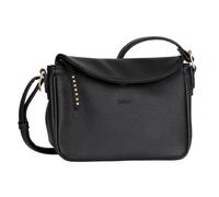 Umhängetasche GABOR "Marcella", Damen, Gr. B/H/T: 24cm x 17,5cm x 12cm, schwarz, Polyurethan, Taschen, griffiges Lederimitat in dezenten Formen mit Nieten verziertem Zipper (25812901-0) schwarz