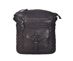 Umhängetasche HARBOUR 2ND "Aurora", Damen, Gr. B/H/T: 26cm x 32cm x 2cm, braun, Rindsleder, Taschen Umhängetasche, Unisex Schultertasche mit Vordertaschenfach (55705423-0) braun