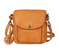 Umhängetasche HARBOUR 2ND "Iben", Damen, Gr. B/H/T: 19cm x 19cm x 6cm, gelb (senf gelb), Leder, Taschen, Handtasche Damen Schultertasche Tasche Damen (82544727-0) senf gelb