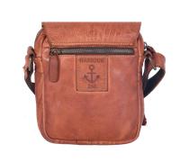 Umhängetasche HARBOUR 2ND "Marlow", Damen, Gr. B/H/T: 17cm x 22cm x 6cm, cognac, Rindsleder, Taschen Umhängetasche, Unisex Schultertasche, Handtasche mit Überschlag (50570845-0) cognac