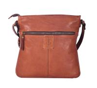 Umhängetasche HARBOUR 2ND "River", Damen, Gr. B/H/T: 30cm x 26cm x 6cm, cognac, Rindsleder, Taschen Umhängetasche (72628659-0) cognac