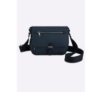 Umhängetasche HEINE, Damen, Gr. B/H/T: 24cm x 17cm x 11cm, blau (marine), Kunstfaser, Metall, Microfaser, Polyamid, Textil, unifarben, Taschen Umhängetasche (88111252-0) marine