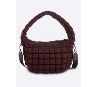 Umhängetasche HEINE, Damen, Gr. B/H/T: 25cm x 23cm x 8cm, burgund, Kunstfaser, Kunststoff, Polyester, unifarben, Taschen Umhängetasche (50430821-0) burgund