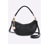 Umhängetasche HEINE, Damen, Gr. B/H/T: 30cm x 15cm x 10cm, schwarz, Viskosemischung, unifarben, Taschen Umhängetasche (65640966-0) schwarz