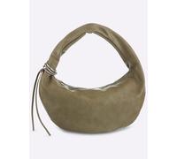 Umhängetasche HEINE, Damen, Gr. B/H/T: 36cm x 20cm x 5cm, schlamm, Viskosemischung, unifarben, Taschen Umhängetasche (91055749-0) schlamm