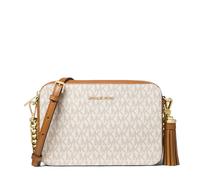 Michael Kors Umhängetasche Jet Set Medium Camera Bag MK Signature Vanilla Weiß