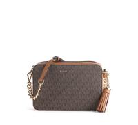 Michael Kors Umhängetasche Jet Set Medium Camera Bag MK Signature Brown Braun