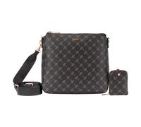 Umhängetasche JOOP "cortina 1.0 jasmina shoulderbag mvz", Damen, Gr. B/H/T: 25cm x 25cm x 6cm, seal braun, Lederimitat, bedruckt, Taschen Umhängetasche, Damen Schultertasche, mit typischem Musterdruck