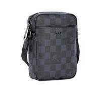 Umhängetasche JOOP "cortina piazza rafael shoulderbag xsvz", Damen, Gr. B/H/T: 13,5cm x 18,5cm x 5cm, schwarz, grau, Lederimitat, Taschen Umhängetasche (59372908-0) schwarz, grau