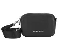 Umhängetasche JOOP JEANS "cornice susan shoulderbag shf", Damen, Gr. B/H/T: 18cm x 12cm x 6cm, schwarz, Lederimitat, Taschen Umhängetasche, Damen Tasche Handtasche Schultertasche (82734019-0) schwarz