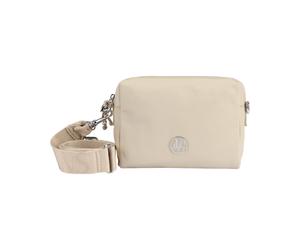 Umhängetasche JOOP JEANS "lietissimo loretta shoulderbag shz", Damen, Gr. B/H/T: 22cm x 15cm x 4cm, beige (oyster gray), Nylon, unifarben, Taschen Umhängetasche, Handtasche Damen Tasche Damen Schulter