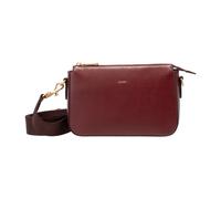Umhängetasche JOOP "sofisticato 1.0 jasmina shoulderbag shz", Damen, Gr. B/H/T: 24cm x 15cm x 6cm, burgundy, Leder, Taschen Umhängetasche, Handtasche Damen Schultertasche Tasche Damen (70245430-0) bur