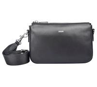 Umhängetasche JOOP "sofisticato 1.0 jasmina shoulderbag shz", Damen, Gr. B/H/T: 24cm x 15cm x 6cm, schwarz, Leder, unifarben, Taschen Umhängetasche, Damen Handtasche, Schultertasche mit Logoprägung (3