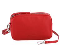 Umhängetasche "Liana", Damen, Gr. B/H/T: 18cm x 11cm x 5,5cm, rot (shiny rot), Glattleder, MARC O'POLO ACCESSORIES, Taschen Umhängetasche, Damen Handtasche, Schultertasche, Henkeltasche mit Reißversch