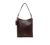 Umhängetasche MARC O'POLO "aus genarbtem Rindleder", Damen, Gr. B/H/T: 13cm x 56cm x 12cm, braun (schwarz cherry), Leder, unifarben, Taschen Umhängetasche (82438446-0) schwarz cherry