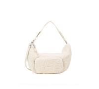 Umhängetasche MARC O'POLO "aus weichem Teddyfell", Damen, Gr. B/H/T: 36cm x 19cm x 13cm, beige (raw cream), Polyester, unifarben, Taschen Umhängetasche (71832644-0) raw cream