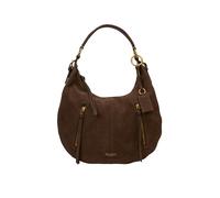 Umhängetasche MARC O'POLO "aus weichem Veloursleder", Damen, Gr. B/H/T: 27cm x 20cm x 8cm, coffee braun, Leder, unifarben, Taschen Umhängetasche (23547021-0) coffee braun