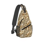 Umhängetasche mit Pfannkuchenmuster für Herren und Damen, Crossbody-Tasche, Brusttasche, Tagesrucksack, Sling-Rucksack für Reisen, Wandern