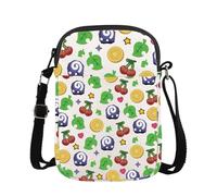 Umhängetasche mit Tier-Spiel-Motiv, Tier-Wald-Thema, Geschenk, Tierwald, Geschenk für Frauen, Tierspiel, Segeltuch, Schultertasche, Animal Game Crossing 1cb, large