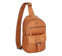 Umhängetasche MUSTANG "Gonesse", Damen, Gr. B/H/T: 16cm x 31cm x 8cm, cognac, Leder, Taschen Umhängetasche, Men Schultertasche, Crossbody mit verstellbarem Umhängeriemen (87704154-0)