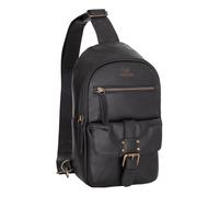 Umhängetasche MUSTANG "Gonesse", Damen, Gr. B/H/T: 16cm x 31cm x 8cm, schwarz, Leder, Taschen Umhängetasche, Men Schultertasche, Crossbody mit verstellbarem Umhängeriemen (48415644-0)