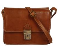 Umhängetasche PIKÉ, Damen, Gr. B/H/T: 20cm x 18cm x 9cm onesize, braun, Leder, gepflegt, Taschen Umhängetasche, echt Leder, Made in Italy (72113658-0) braun