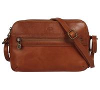 Umhängetasche PIKÉ, Damen, Gr. B/H/T: 25cm x 16cm x 6cm onesize, braun, Leder, beschichtet, Taschen Umhängetasche, echt Leder, Made in Italy (50910546-0) braun