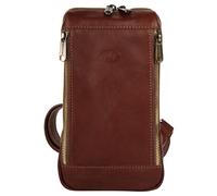 Umhängetasche PIKÉ, Damen, Gr. B/H/T: 27cm x 15cm x 6cm onesize, braun, Leder, unifarben, Taschen Umhängetasche, echt Leder, Made in Italy (012184-0)