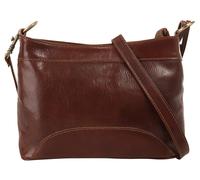 Umhängetasche PIKÉ, Damen, Gr. B/H/T: 28cm x 16cm x 8cm onesize, braun, Leder, vintage, Taschen Umhängetasche, echt Leder, Made in Italy (69057013-0) braun