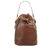 Umhängetasche PIKÉ, Damen, Gr. B/H/T: 30cm x 24cm x 18cm onesize, braun, Leder, unifarben, Taschen Umhängetasche, echt Leder, Made in Italy (87660433-0) braun