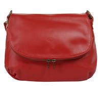 Umhängetasche PIKÉ "PIKÉ Damen echt Leder, Made in Italy", Damen, Gr. B/H/T: 29cm x 24cm x 8cm onesize, rot, Leder, gepflegt, Taschen Umhängetasche, echt Leder, Made in Italy (63519144-0) rot