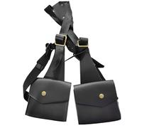 Umhängetasche PU-Lederband Anti-Diebstahl Versteckte Unterarm-Umhängetasche für Mann Western Cowboy Retro Outdoor Doppeltasche Achselhöhle ...