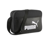 Umhängetasche PUMA "Campus 14,5L Mittelgroße Reporter-Bag Erwachsene", Damen, Gr. B/H/T: 38cm x 27cm x 11,5cm onesize, schwarz, Polyester, Taschen Umhängetasche (64683365-0) schwarz