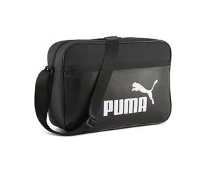 Umhängetasche PUMA "Campus 14,5L Mittelgroße Reporter-Bag Erwachsene", Damen, Gr. B/H/T: 38cm x 27cm x 11,5cm onesize, schwarz, Polyester, Taschen Umhängetasche (64683365-0) schwarz