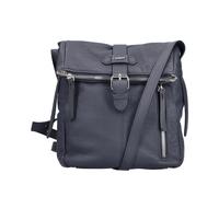 Umhängetasche RIEKER, Damen, Gr. B/H/T: 21cm x 34cm x 10cm, blau (dunkelblau), Lederimitat, unifarben, Taschen Umhängetasche, Damen-Handtasche, Schultertasche, Überschlag mit Schnallenverschluss (8267