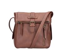 Umhängetasche RIEKER, Damen, Gr. B/H/T: 21cm x 34cm x 10cm, braun (cognacfarben), Lederimitat, unifarben, Taschen Umhängetasche, Damen-Handtasche, Schultertasche, Überschlag mit Schnallenverschluss (8