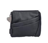 Umhängetasche RIEKER, Damen, Gr. B/H/T: 24cm x 27cm x 6cm, schwarz, Lederimitat, unifarben, Taschen Umhängetasche, Schultertasche, Damen Handtasche mit zwei Hauptfächern (76685840-0) schwarz
