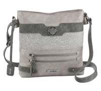 Umhängetasche RIEKER, Damen, Gr. B/H/T: 27cm x 31cm x 6cm, grau, Lederimitat, Taschen Umhängetasche, Schultertasche, Damen-Tasche mit praktischem Reißverschluss-Rückfach (60918637-0) grau