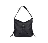 Umhängetasche RIEKER, Damen, Gr. B/H/T: 31cm x 30cm x 15cm, schwarz, Lederimitat, Taschen Umhängetasche, Damen Beuteltasche, Schultertasche, Henkeltasche (96670821-0) schwarz
