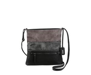 Umhängetasche RIEKER "guana/guana/guana", Damen, Gr. B/H/T: 27cm x 27cm x 8cm, silber (schwarz, grau, taupe), Lederimitat, Taschen Umhängetasche, Damen Schultertasche in schicker Farbkombination (9816