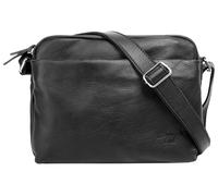 Umhängetasche SAMANTHA LOOK, Damen, Gr. B/H/T: 31cm x 23cm x 11cm onesize, schwarz, Leder, Taschen Umhängetasche, echt Leder, Made in Italy (883916-0) schwarz