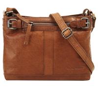Spikes & Sparrow Umhängetasche Arkansas Leder Cognac Damen 25×20×8 cm