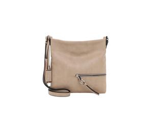 Umhängetasche TAMARIS "Umhängetasche TAS Nele", Damen, Gr. B/H/T: 30cm x 28cm x 6cm 0, beige (taupe 900), Polyurethan, Taschen Umhängetasche (71144749-0) taupe 900