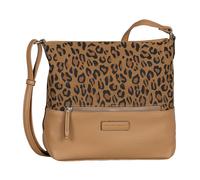 Umhängetasche TOM TAILOR "Gia", Damen, Gr. B/H/T: 27cm x 26cm x 8cm, braun (braun, leooptik), Lederimitat, clean, gepflegt, unifarben, Taschen Umhängetasche, Damen Schultertasche, in Leooptik, sehr we