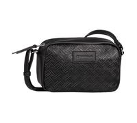 Umhängetasche TOM TAILOR "Mirenda" Gr. B/H/T: 22,5 cm x 15 cm x 8 cm, schwarz Damen Taschen Handtaschen Umhängetasche mit Allover-Logoprägung und Kantenfarbe (87312209-0)