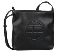 Umhängetasche TOM TAILOR "Rosabel", Damen, Gr. B/H/T: 24cm x 24cm x 5,5cm, schwarz, Polyurethan, Polyurethan (PU), bedruckt, clean, gepflegt, unifarben, Taschen Umhängetasche, aus weich genarbtem Lede