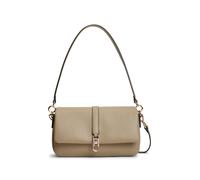 Umhängetasche TOMMY HILFIGER "TH LIBRE CONV FLAP CROSSOVER", Damen, Gr. B/H/T: 28cm x 15cm x 11cm, beige, Lederimitat, unifarben, Taschen Umhängetasche, Damen Handtasche, Schultertasche mit TH-Logo Ve