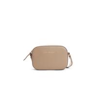 Umhängetasche TOMMY HILFIGER "TH LOGOTAPE CAMERA BAG", Damen, Gr. B/H/T: 13cm x 19,5cm x 5cm, beige, Lederimitat, unifarben, Taschen Umhängetasche, Damen Schultertasche, Minibag mit Logo-Schriftzug au