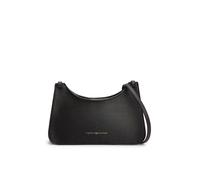 Umhängetasche TOMMY HILFIGER "TH MODERN CROSSOVER", Damen, Gr. B/H/T: 26cm x 17cm x 7cm, schwarz, Lederimitat, Taschen Umhängetasche, Damen Tragetasche, Abendtasche, Handtasche mit Logoschriftzug (859